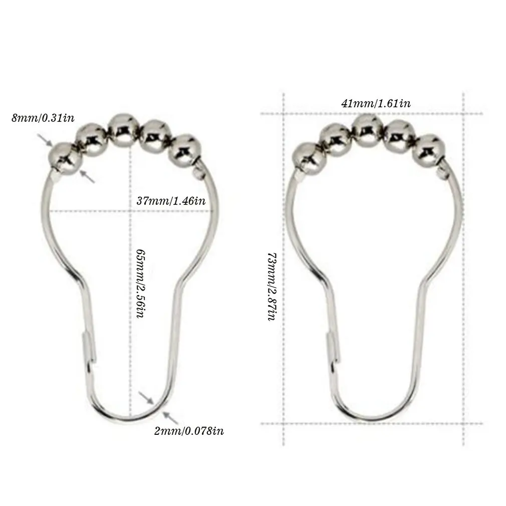Металлический крюк для занавески душа бусины в форме тыквы ржавчина крючок