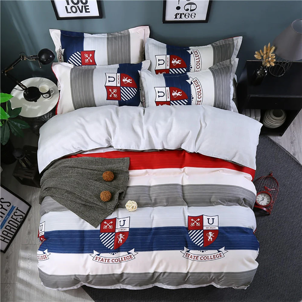 Оригинальный оригинальный комплект для односпальной кровати милый простой