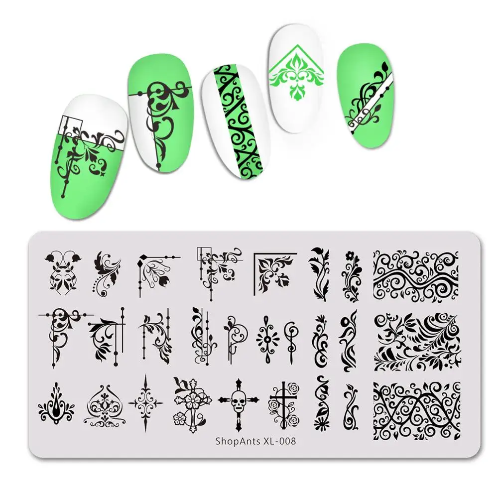 Маникюрный шаблон для стемпинга ногтей 6 х12 см|Шаблоны дизайна ногтей| |