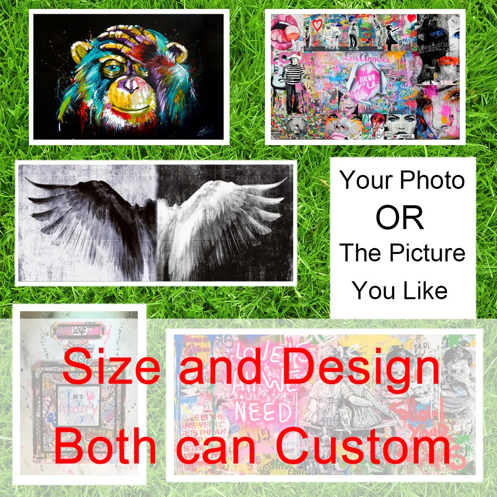 

Personal Customized Canvas Prints Family Photo Anime Movie Poster Wedding Decor Landscape Painting Wall Art Slogan Pet Pictures