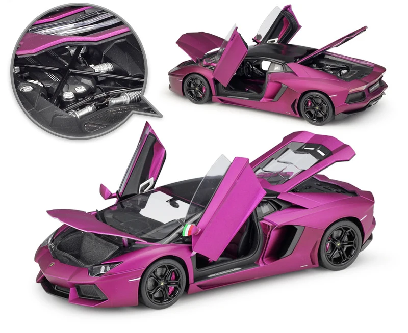 WELLY литье под давлением 1:18 высокая модель симулятора автомобиля Lamborghini Aventador LP700 металлический гоночный автомобиль игрушки из сплава для детей подарки коллекция