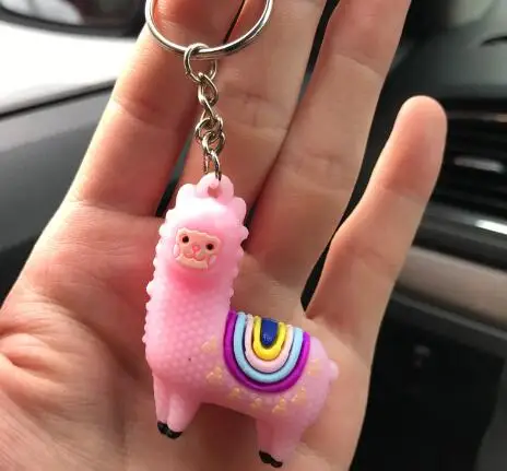 100 шт./лот креативный стиль Девушка Прекрасный Мультфильм Альпака брелок унисекс