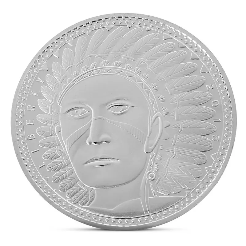 Памятная коллекция монет из индейских индейцев сувенир художественная