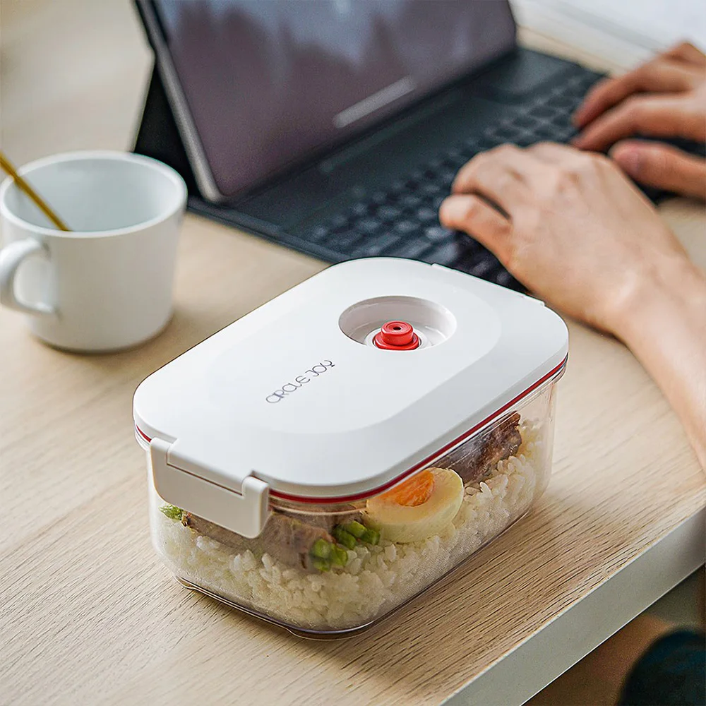 circle joy vacuum preservation box sealed stoarge box lunch box fruit storage case food storage container office school food box free global shipping