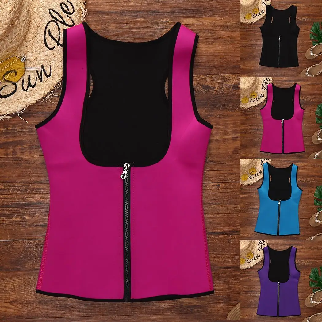 Women Slimming Body Shaper Underwear U-shape Corset Zipper Slim Vest | Женская одежда