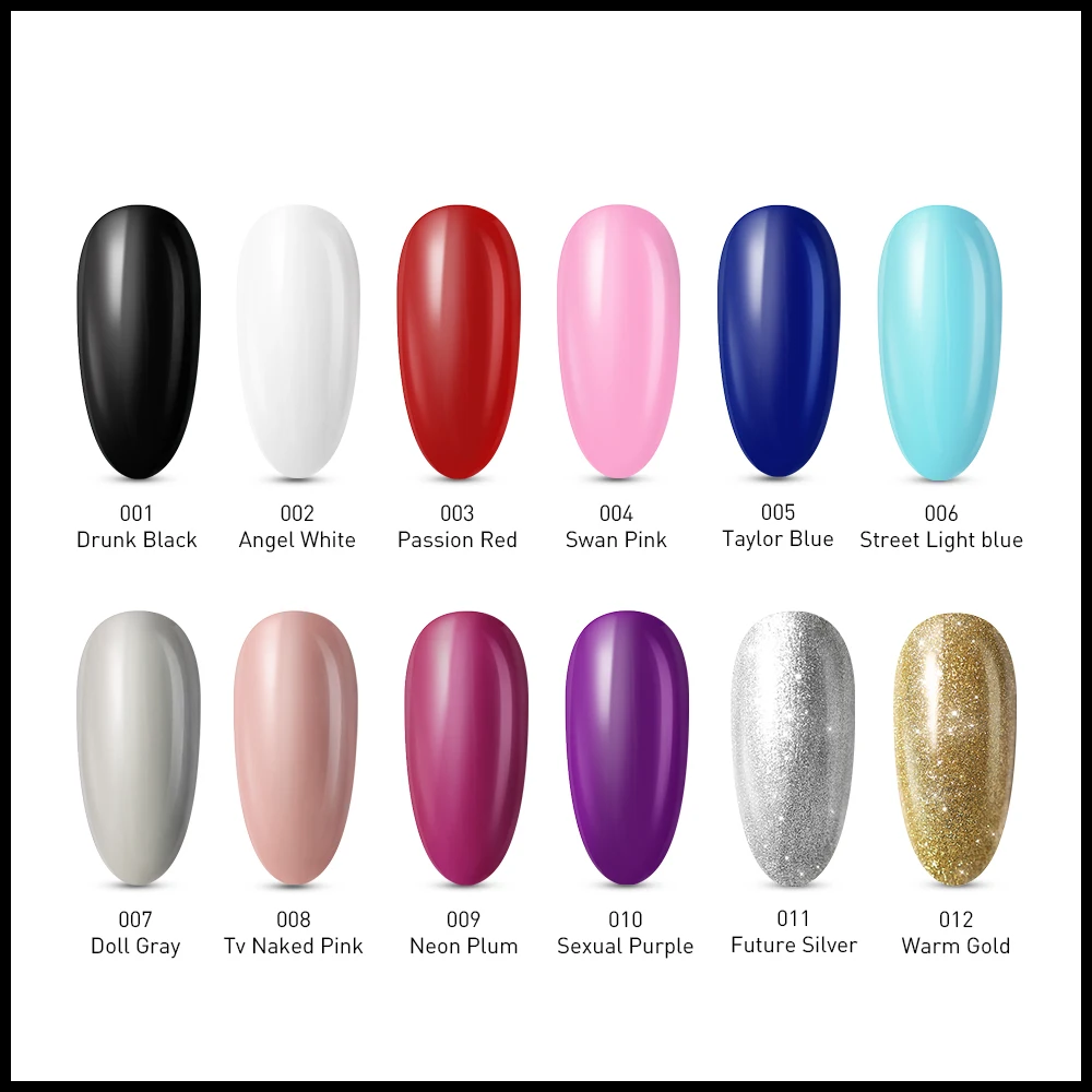 Modelones 3 шт/лот гелевая краска для ногтей набор замачивания Полупостоянный цвет Led