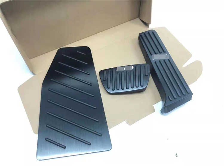black 3pcs Для Toyota RAV4 RAV-4, алюминиевая Автомобильная педаль акселератора, педаль тормоза, 3 шт., подставка для ног, накладка на педаль - Название цвета: black 3pcs