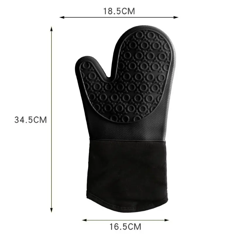 

1Pcs Silicone Cloth Gloves Microwave Oven Silicone Insulation Gloves Oven Household Non-slip Silicone Gloves Baking Accessories
