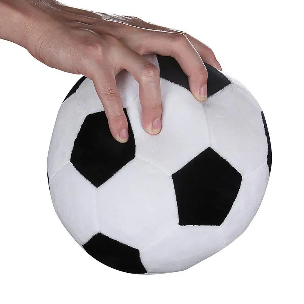 

Realistic Soccor Football Stuffed Toy Soft PP Cotton Simulation Soccer Ball Kids Xmas Toy Gift 2021