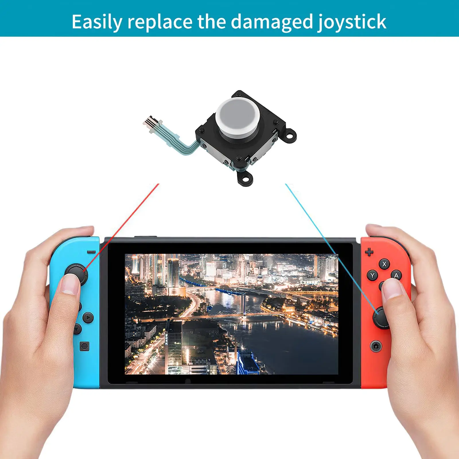 Сменная кнопка для джойстика PS Vita 3D рокера сенсорный модуль замена контроллера