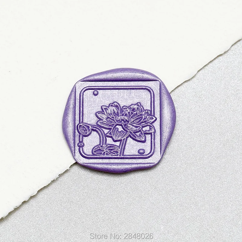 Печатная печать из воска лотоса свадебный подарок листочка дерева гинкго