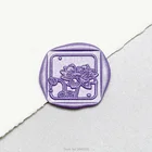 Штамп для восковой печати, квадратный деревянный, в виде листьев гинкго, свадебный подарок, печать для вечеринки