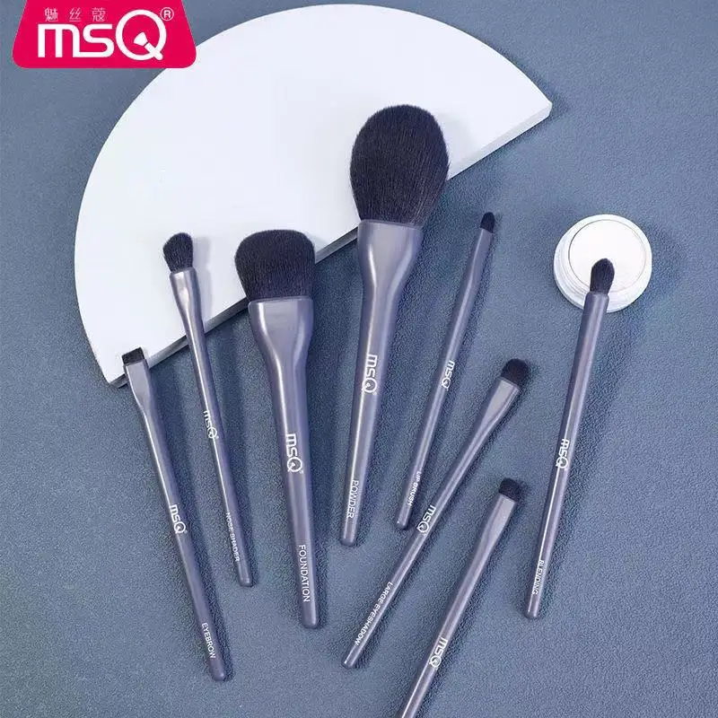 

8PCS/SET Makeup Brushes Set Foundation Powder Blush Fiber Brushes Lip Eye Brushes With Cosmetic Bag Concealer Cream Blender