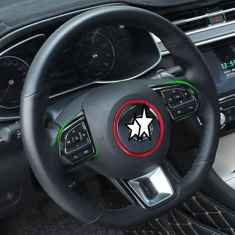 Авто Кнопка рулевого колеса Автомобильный модифицированный декоративный стикер