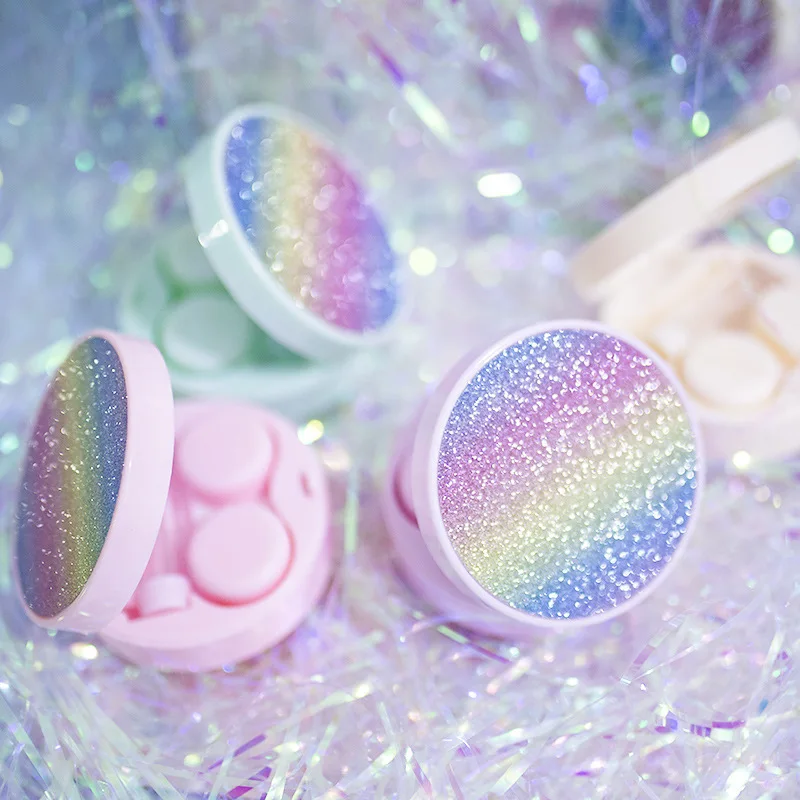 1 шт. мини чехол для контактных линз с зеркалом Дорожный комплект держатель