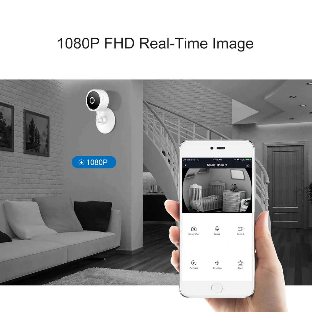 IP камера ALARMEST Tuya Smart life с поддержкой Wi Fi 1080P|Камеры видеонаблюдения| |