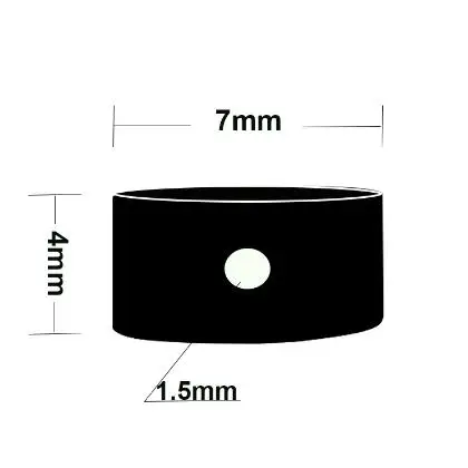 100 шт./лот 7 мм акриловые разделенные бусины овальной формы символы мира для