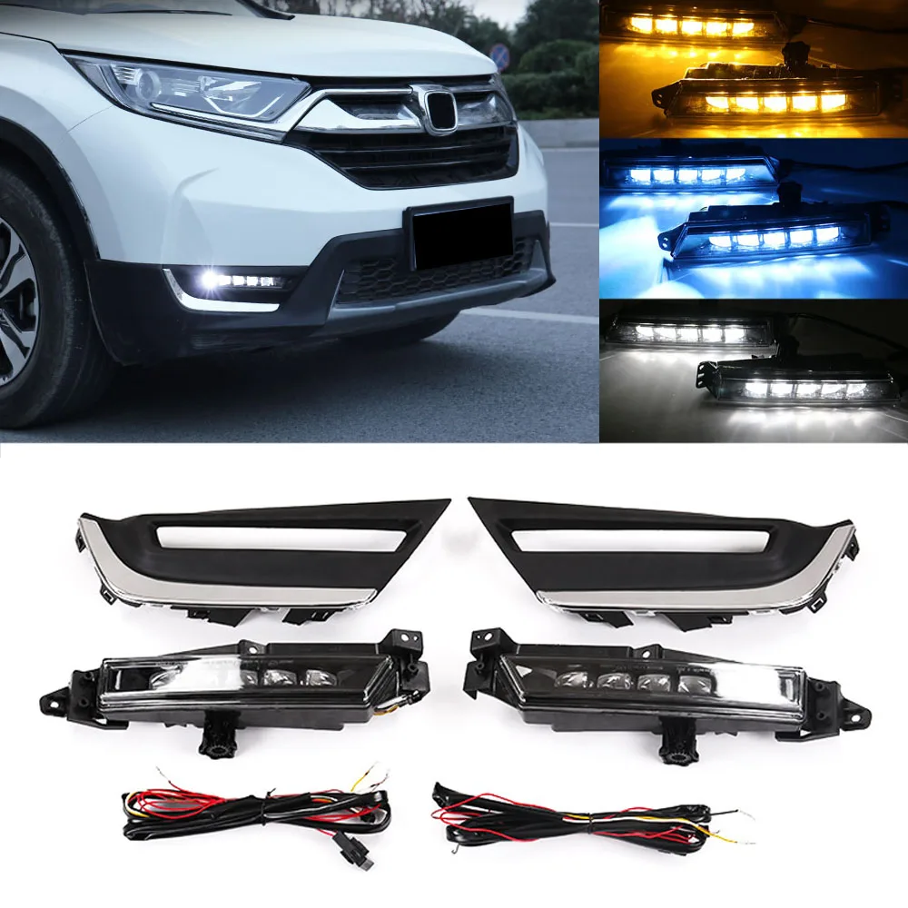 Трехцветные светодиодсветодиодный дневные ходовые огни переключения белого