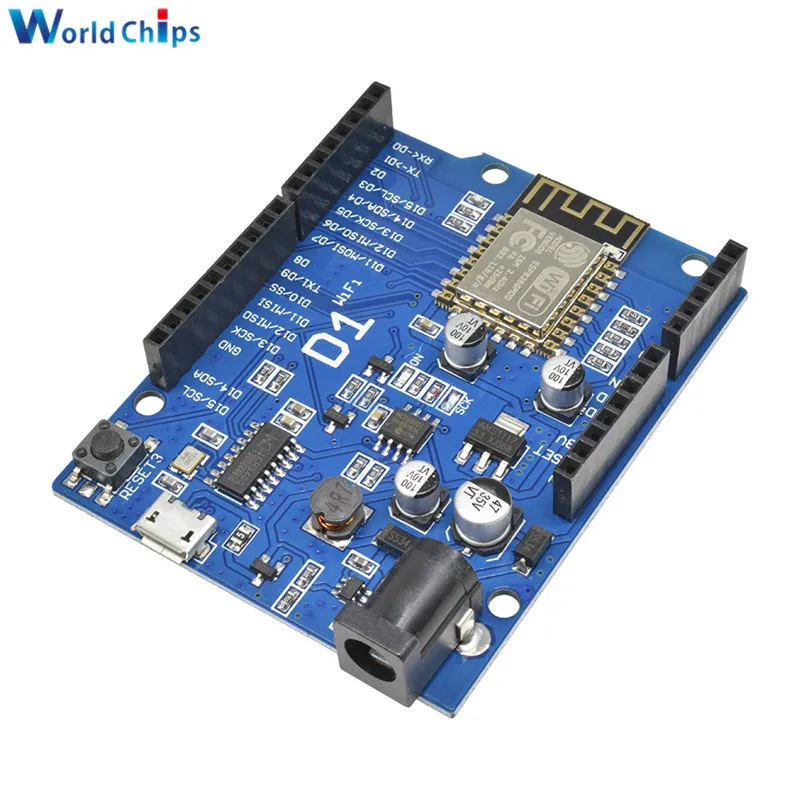 Плата разработки OTA WeMos D1 CH340 CH340G WiFi ESP8266 ESP 12 модуль 3 В 5 в 1A для Arduino IDE UNO R3 Micro USB
