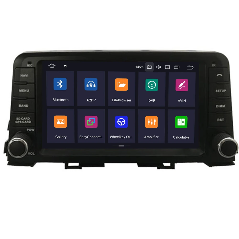 

8 Inch Android 10 RAM 4GB RAM 64GB Car GPS Navigation DVD Player Auto Stereo Head Unit for KIA PICANTO MORNING 2017 2018 2019+