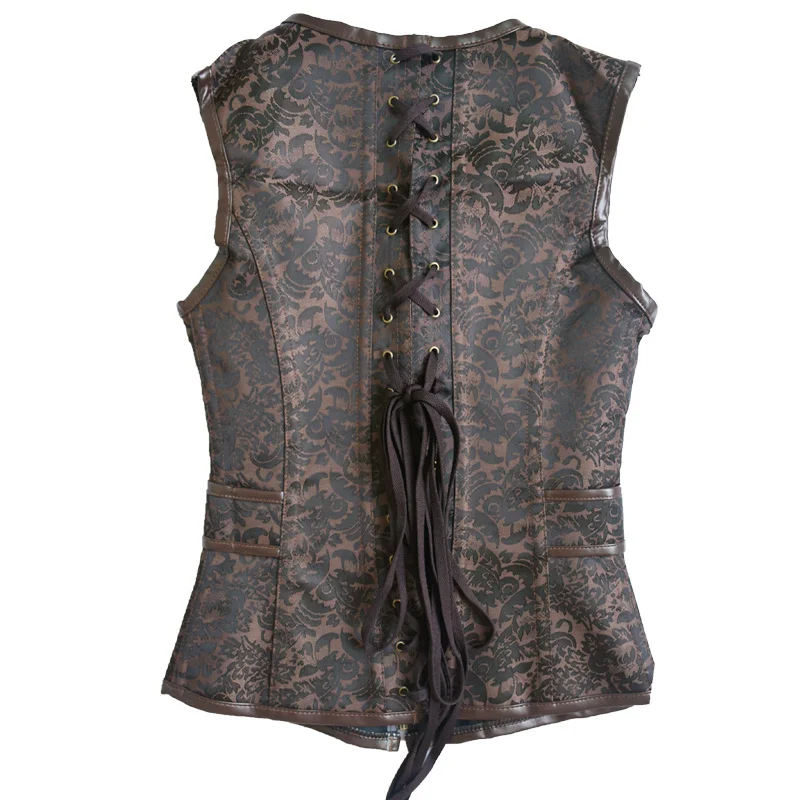 Корсет Wechery в стиле стимпанк топ готическая одежда сексуальные корсеты и бюстье