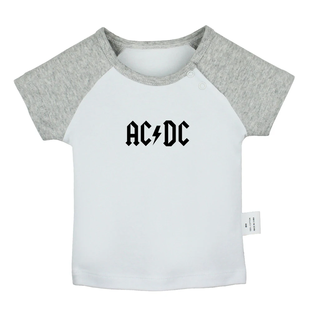 Рок-группа AC/DC Malcolm Angus Brian Cliff Phil дизайнерские футболки для новорожденных цветные