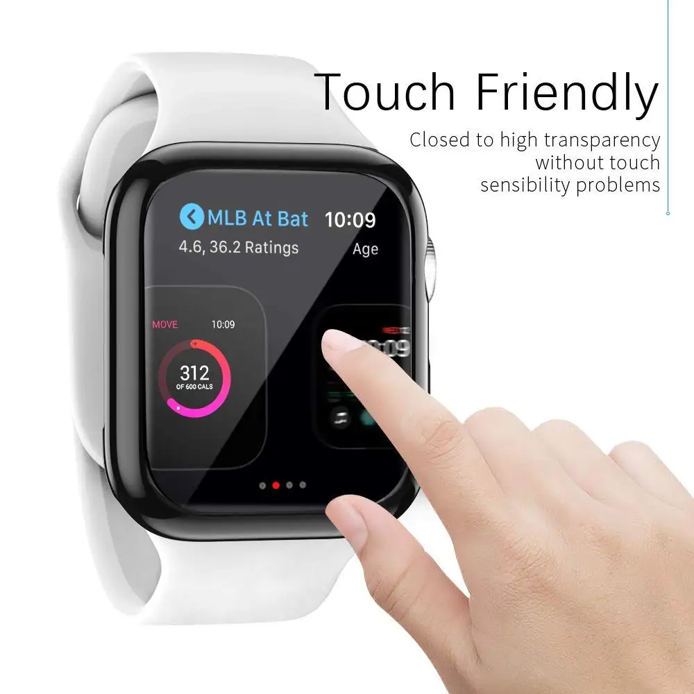 Чехол из ТПУ для Apple Watch чехол 44 мм/40 мм iWatch 42 мм/38 мягкая защита экрана бампер watch