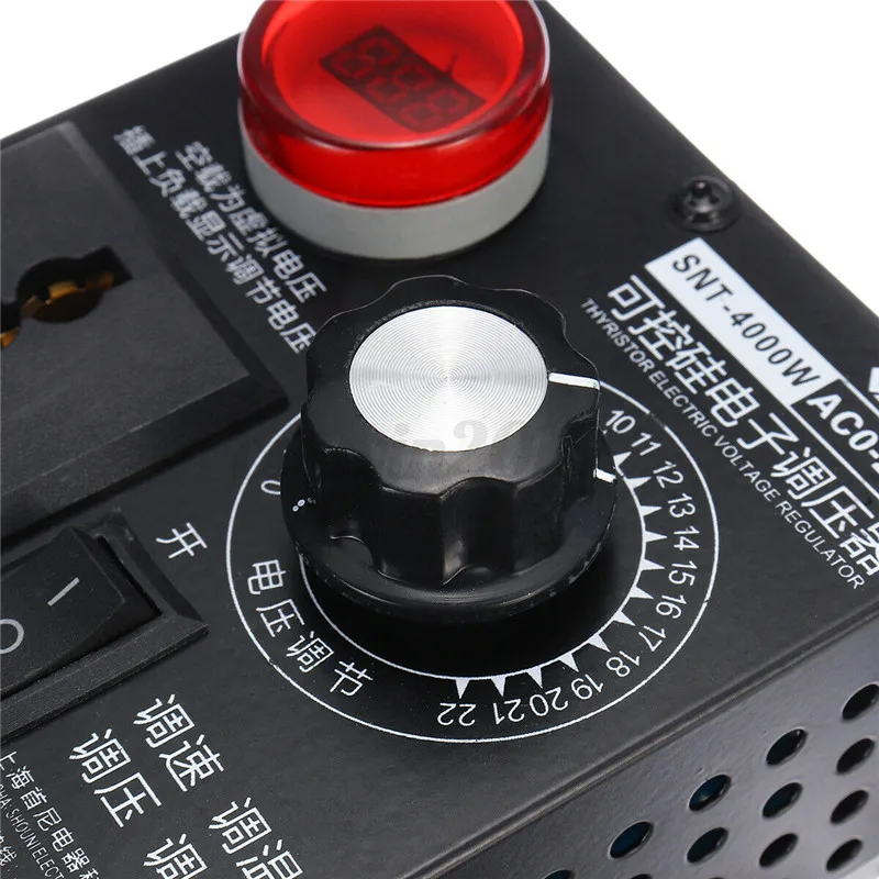 220V 4000W Variable Voltage Controller For Fan Speed Motor Control Dimmer Temperature Adjustment | Обустройство дома