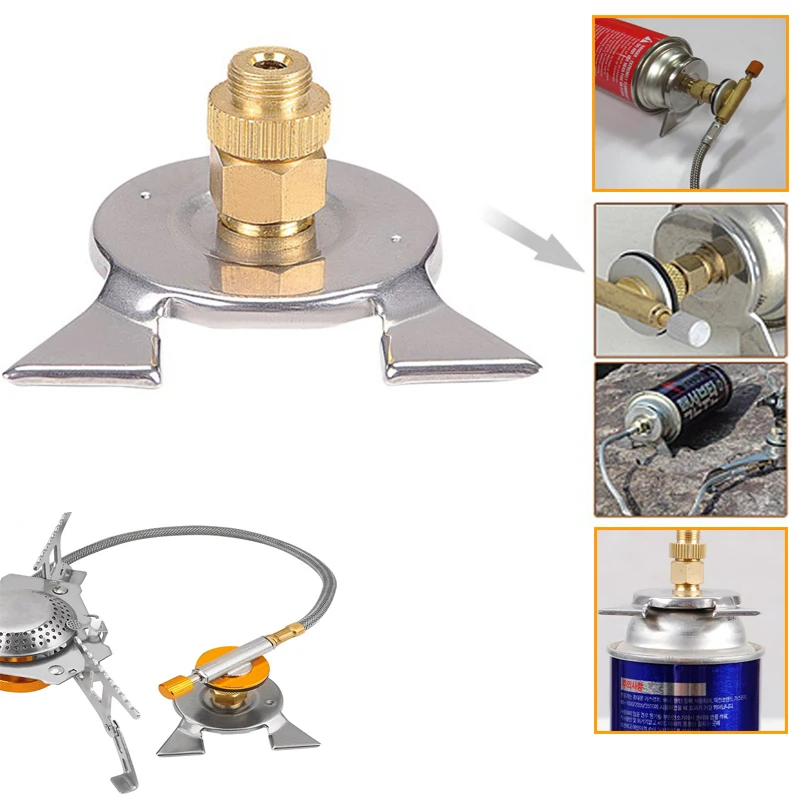 

Multi-purpose Outdoor Camping Stove Switching Valve Accessories Connector To LPG Cylinders Liquefied Cylinder Gas Tank Adapter