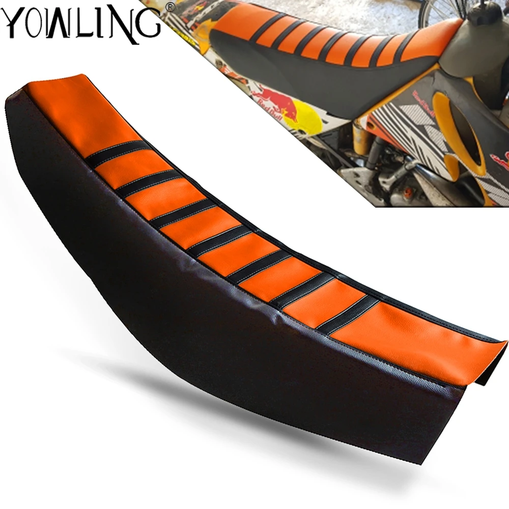 

FOR SX SXF EXC EXCF XC XCF XCW XCFW 125 150 200 250 300 350 400 450 500 505 530 Motorcycle Ribbed Gripper Soft Seat Cover