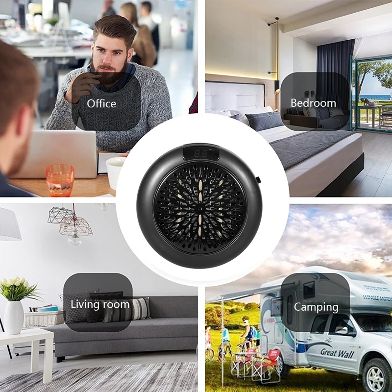 

Mini Electric Heater Portable Desktop Home Office Winter Warmer Fan Air Heater