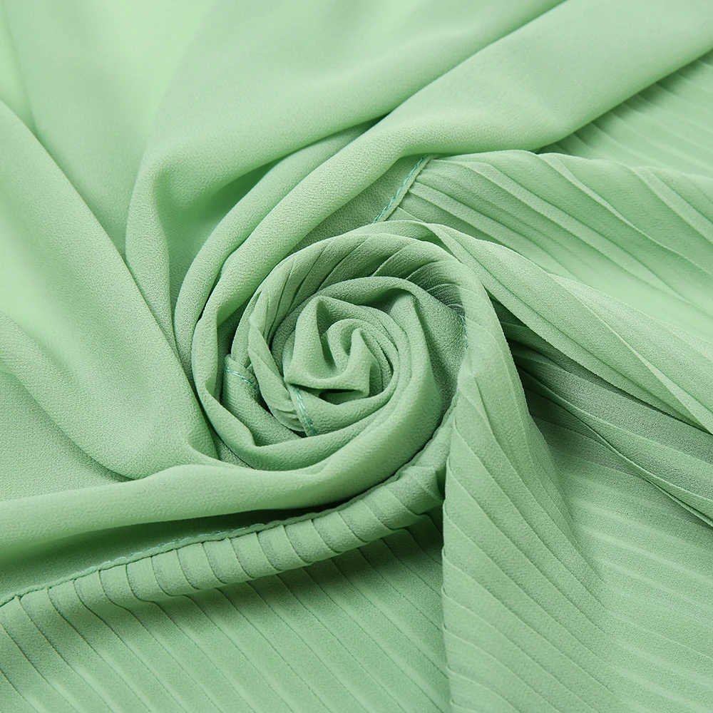 Лидер продаж простой пузырьковый шифоновый хиджаб шарф в стиле пэчворк Женская