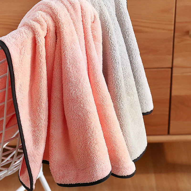 Банное полотенце из кораллового флиса мягкое влагопоглощающее быстросохнущее