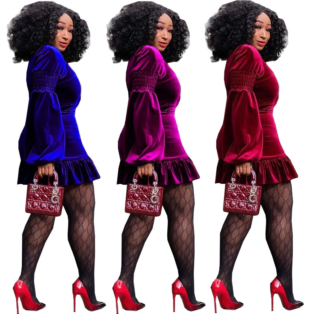 Модель 2020 года платья для вечерние платье осени и зимы женщин Африканское