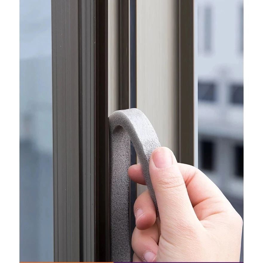 

Windproof Sound Insulation Foam Sealing Strip DIY for Door Window Self-adhesive Foam Sealant Household Gap Insulation Tape