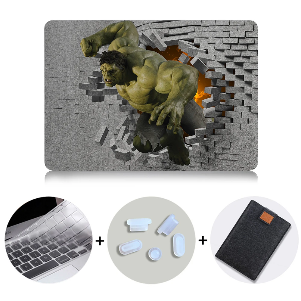 MTT 3D Настенный Чехол для ноутбука Macbook Air 11 13 Pro retina 13 15 с сенсорной панелью для mac book 12 дюймов чехол для ноутбука - Цвет: MB07