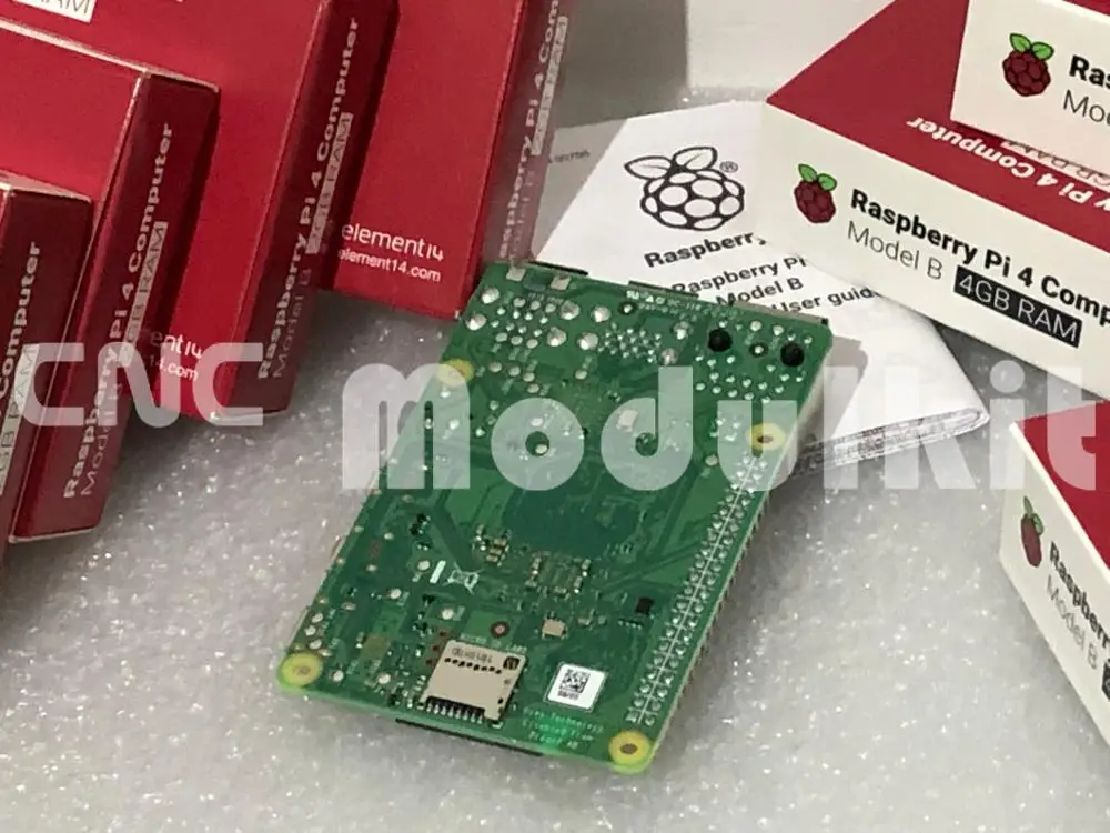 Оригинальная материнская плата Raspberry Pi 4B Broadcom 4G 1 4 ггц 512 мб демопрограммирование