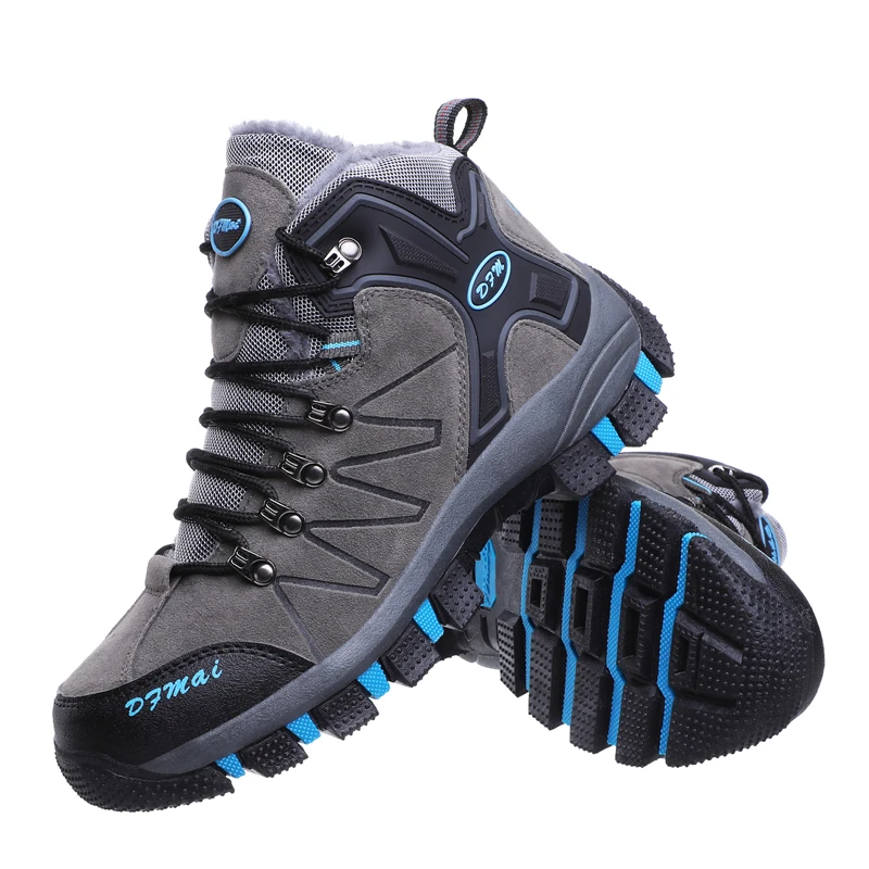 2019 новые модные меховые теплые мужские ботинки зимние удобные ботильоны