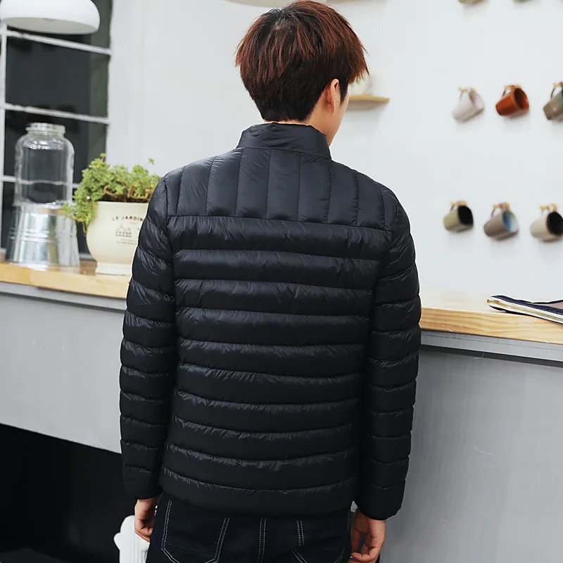 Зимняя мужская куртка 2019 новая хлопковая стеганая толстая пуховая Куртка парка
