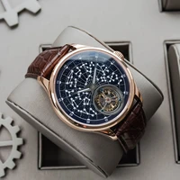 mens watches top brand luxury gold vintage sugess tourbillon watch store sapphire waterproof classic romantic starry sky dial
