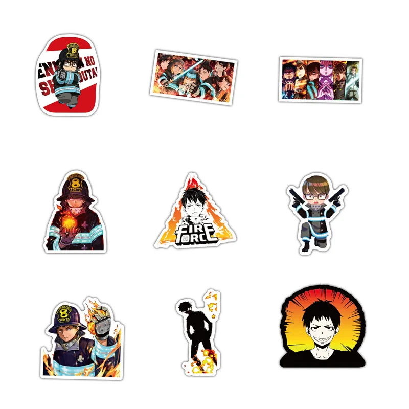 10/30/50 шт. аниме мультфильм пожарная бригада граффити ноутбуки и другие пожарные