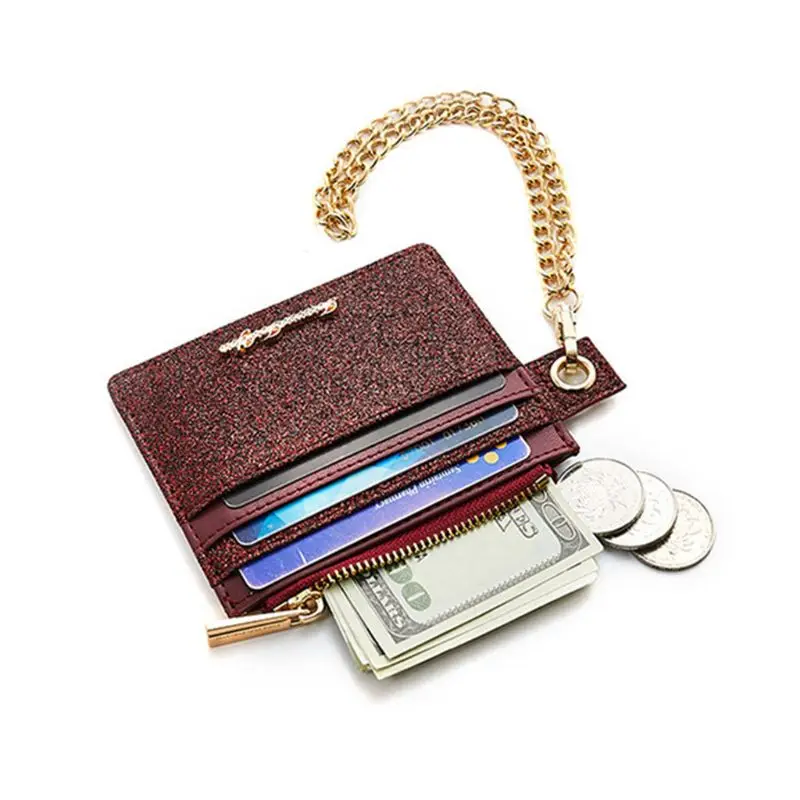 

Women PU Leather Wallet ID Credit Card Holder Wristlet Pocket Zipper Coin Purse