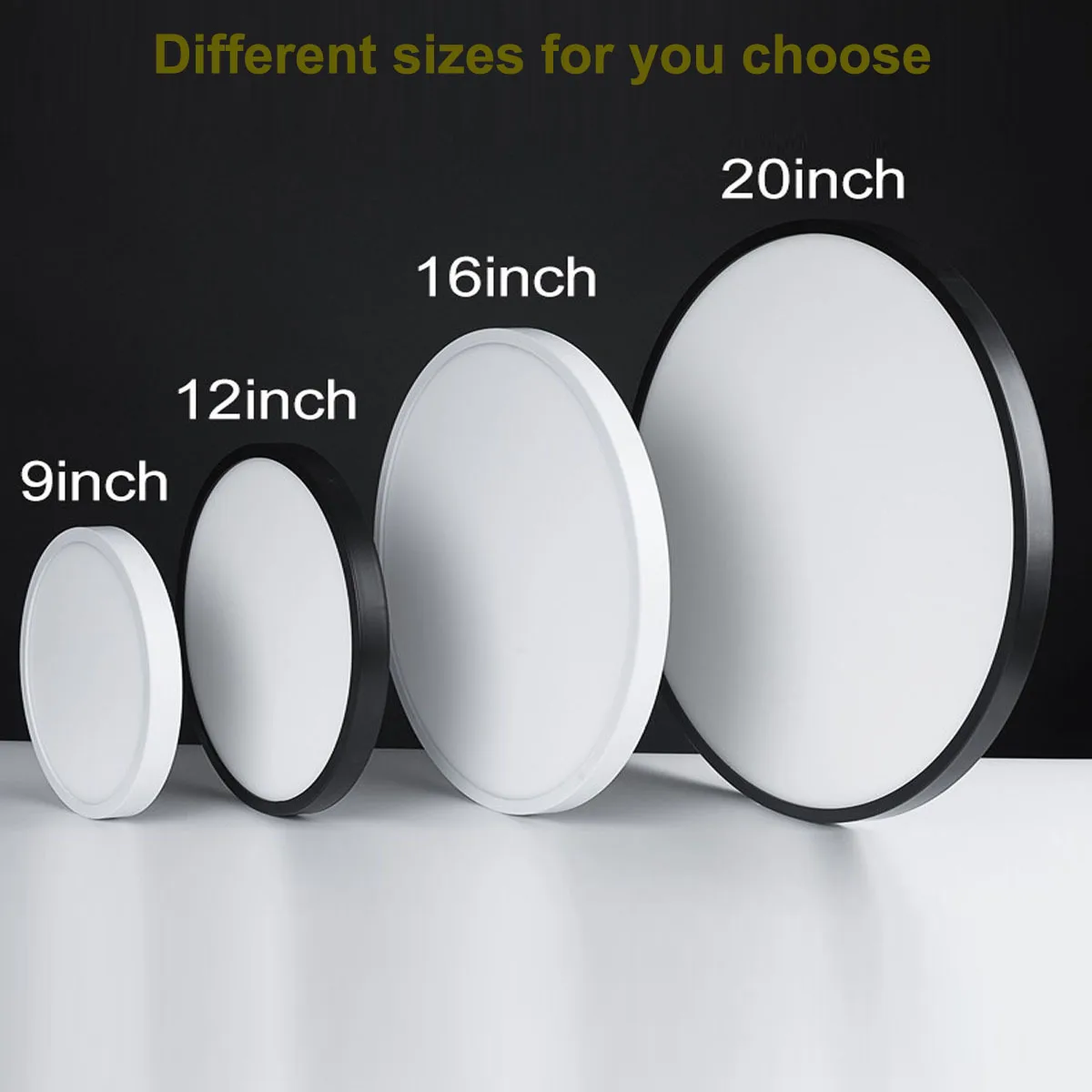 

Indoor Lighting Modern Panel Lamp 9in 12in 16in 20in Ultra Thin Led Ceiling Light for Living Room Bathroom Led Ceiling Lamp