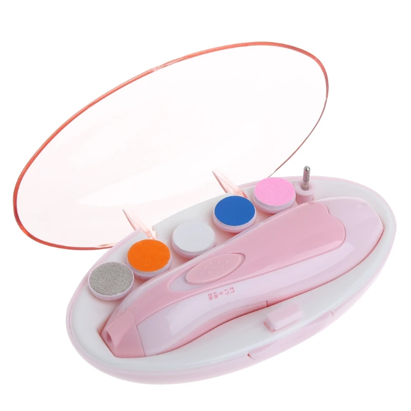

Electric Baby Nail Trimmer Manicure Pedicure Clipper Cutter Scissors Kids Infant