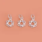 Ювелирные аксессуары сделай сам, кулон из стерлингового серебра 925 пробы с отверстиями в виде гексаграммы, материал ручной работы, ожерелье, подвеска, аксессуары