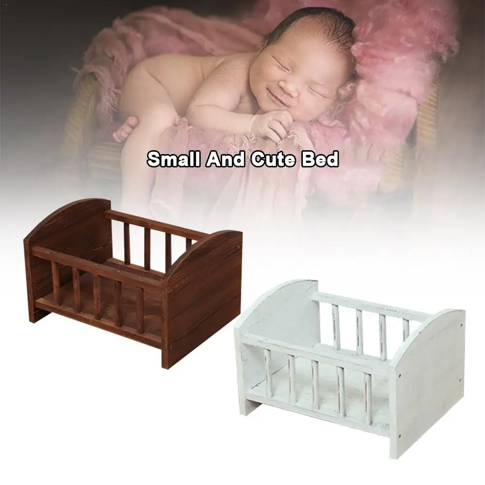 Деревянный реквизит для фотосъемки новорожденных деревянная кровать позирует
