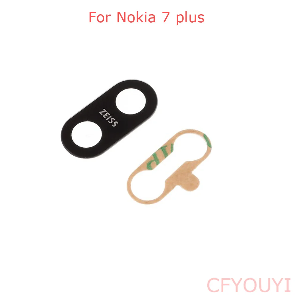 Для Nokia 7 plus + TA 1049 1055 1062 Задняя крышка объектива камеры стеклянный объектив|Шлейфы