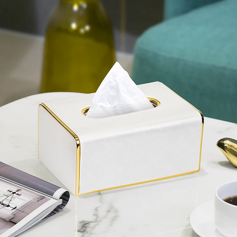 

Decorative Box Home Decoration Tissue Box Modern Nordic Minimalist Luxury Home Decor Scatole Di Tessuto Tissue Box BE50ZJH
