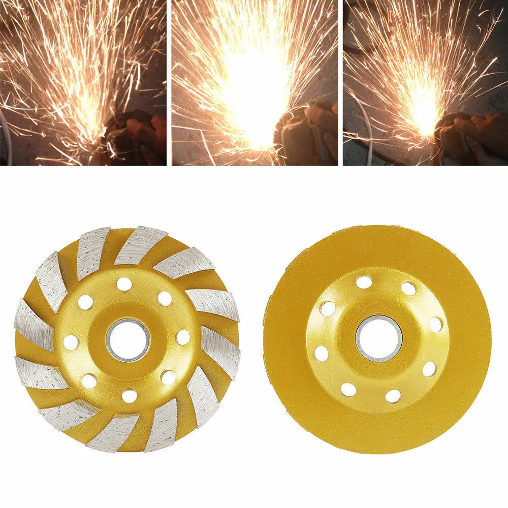

4"Diamond Grinding Disc Abrasives Concrete Tools Grinder Wheel Metalworking Granite Stone Cutting Grinding Wheels Cup Saw Blade