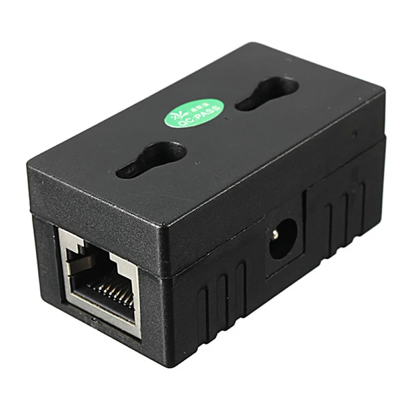 POE пассивный инжектор сплиттер настенное крепление RJ45 выключатель питания Ethernet